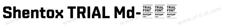 Shentox TRIAL Md字体转换 Shentox TRIAL Md字体转换